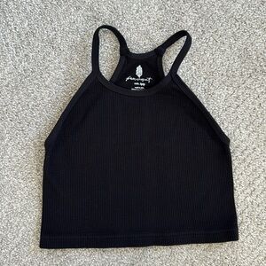 Free People Movement long bralette, black, size XS/S